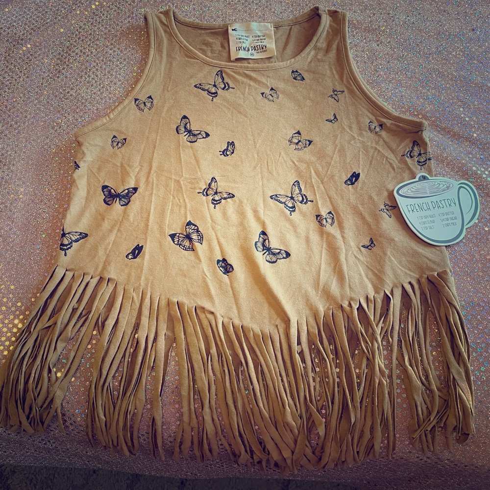 Butterfly tunic with tassels